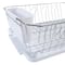Kitchen Details White 3-Piece Chrome Dish Rack Set